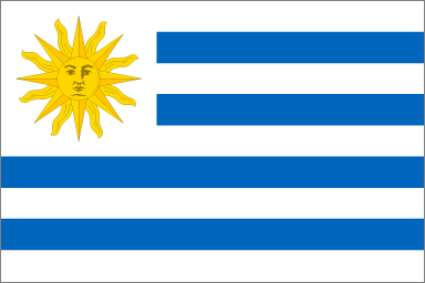 Uruguayan national flag 