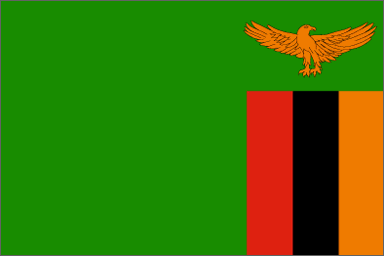 Zambian national flag 