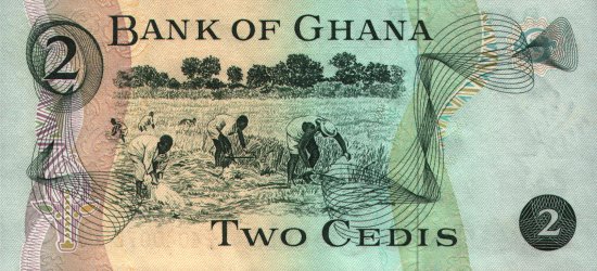 Ghana - 2 Cedis (1977) - Pick 14
