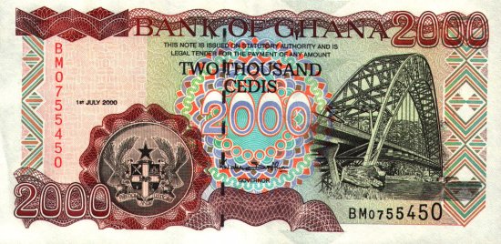 Ghana - 2,000 Cedis (1997) - Pick 33
