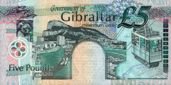 Gibraltar - 5 Pounds (2000) - Pick 29