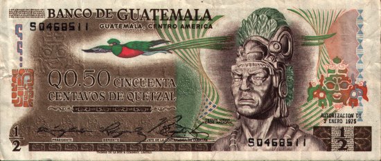 Guatemala - 1/2 Quetzal (1972 - 1983) - Pick 58