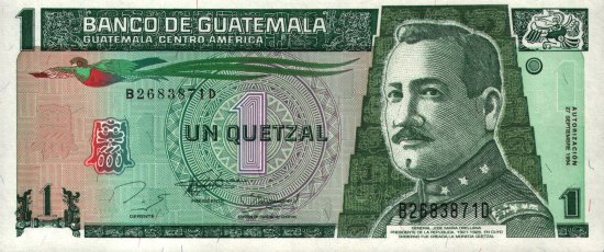 Guatemala - 1 Quetzal (1994) - Pick 90
