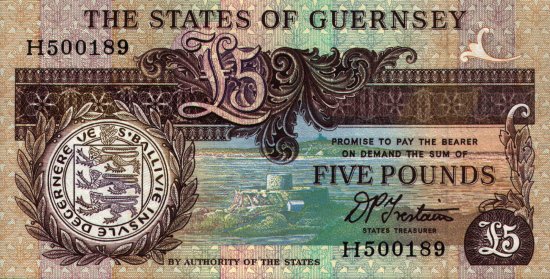 Guernsey - 5 Pounds (1990 - 1995) - Pick 53