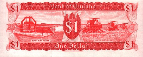 Guyana - 1 Dollar (1966 - 1992) - Pick 21