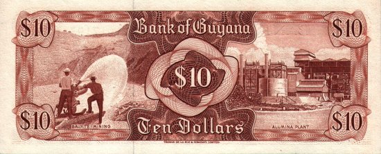 Guyana - 10 Dollars (1966 - 1992) - Pick 23