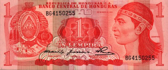 Honduras - 1 Lempira (1980) - Pick 68