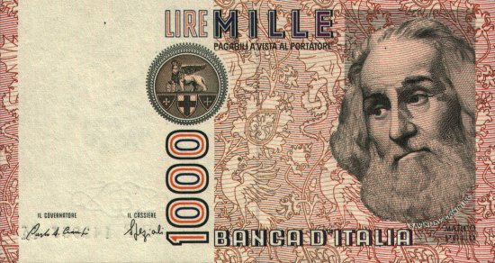 Italy - 1,000 Lire (1982) - Pick 109