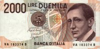 Italy - 2,000 Lire (1990) - Pick 115