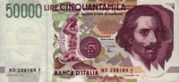 Italy - 50,000 Lire (1992) - Pick 116