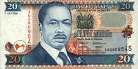 Kenya - 20 Shillings (1995) - Pick 32