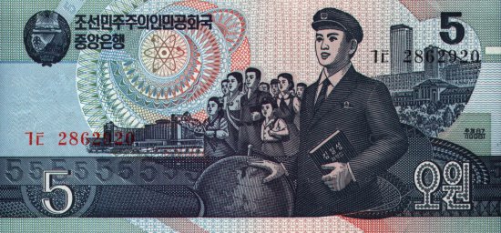North Korea - 5 Won (1992) - Pick 40
