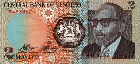 Lesotho - 2 Maloti (1989) - Pick 9