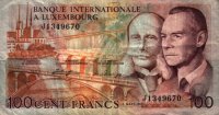 Luxembourg - 100 Francs (1981) - Pick 14A