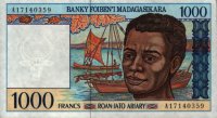 Madagascar - 1,000 Francs (1994) - Pick 76