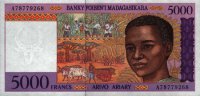 Madagascar - 5,000 Francs (1995) - Pick 78
