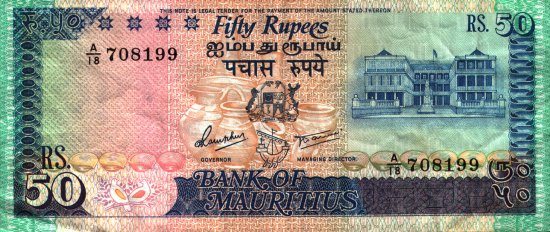 Mauritius - 50 Rupees (1986) - Pick 37
