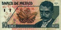 Mexico - 10 Pesos (1996) - Pick 105
