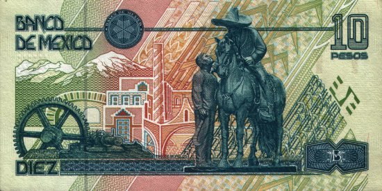 Mexico - 10 Pesos (1996) - Pick 105