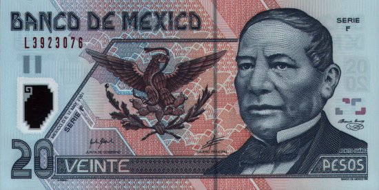 Mexico - 20 Pesos (2001) - Pick 116