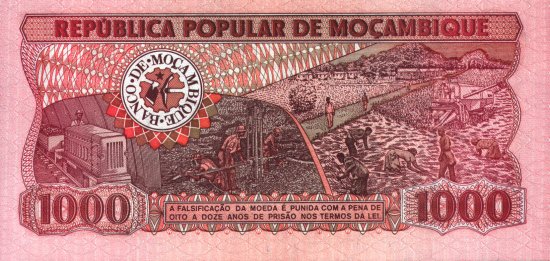 Mozambique - 1,000 Meticais (1980) - Pick 128