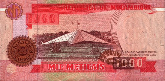 Mozambique - 1,000 Meticais (1991) - Pick 135