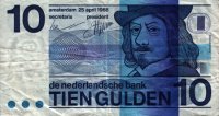 Netherlands - 10 Gulden (1968) - Pick 91