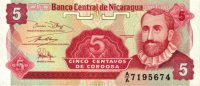 Nicaragua - 5 Centavos (1991) - Pick 168
