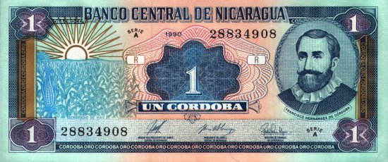 Nicaragua - 1 Crdoba (1990) - Pick 173