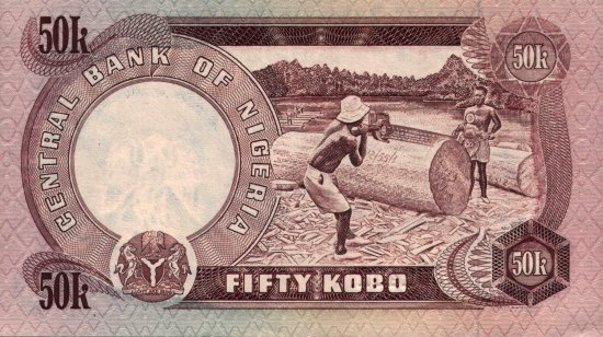 Nigeria - 50 Kobo (1973 - 1978) - Pick 14