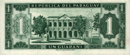 Paraguay - 1 Guarani (1952) - Pick 192