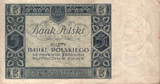 Poland - 5 Zlotych (1930) - Pick 72