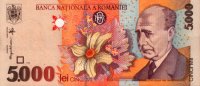 Romania - 5,000 Lei (1998) - Pick 107