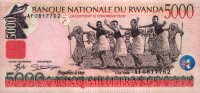 Rwanda - 5,000 Francs (1998) - Pick 28