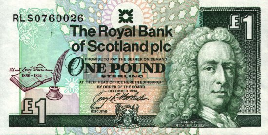 Scotland - 1 Pound (1994) - Pick 358