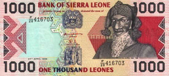 Sierra Leone - 1,000 Leones (1993) - Pick 20