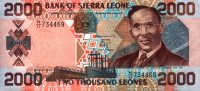 Sierra Leone - 2,000 Leones (2000) - Pick 25