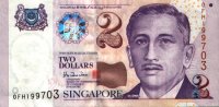 Singapore - 2 Dollars (1999) - Pick 38
