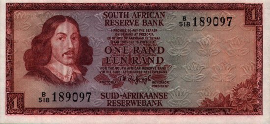 South Africa - 1 Rand (1966 - 1972) - Pick 109