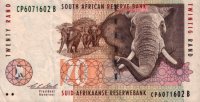 South Africa - 20 Rand (1993; 1999) - Pick 124