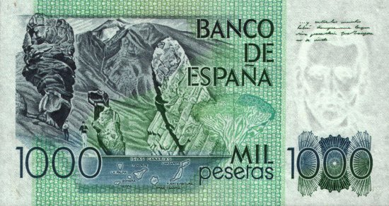 Spain - 1,000 Pesetas (1982) - Pick 158