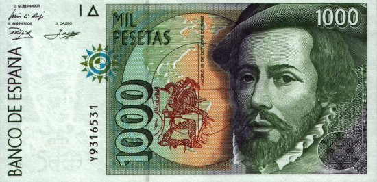 Spain - 1,000 Pesetas (1996) - Pick 163