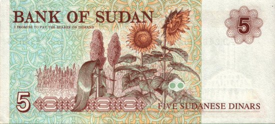 Sudan - 5 Dinars (1993) - Pick 51