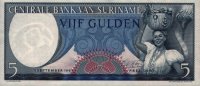Suriname - 5 Gulden (1963) - Pick 30