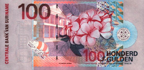 Suriname - 100 Gulden (2000) - Pick 59