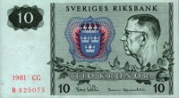 Sweden - 10 Kronor (1963 - 1990) - Pick 52