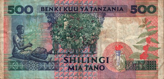 Tanzania - 500 Shilingi (1993) - Pick 26