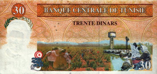 Tunisia - 30 Dinars (1997) - Pick 89