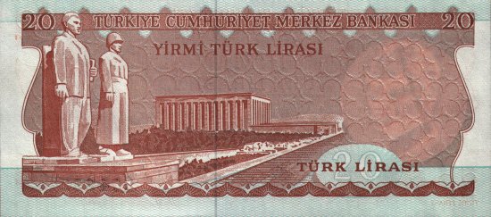Turkey - 20 Lira (1970) - Pick 187