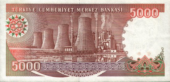 Turkey - 5,000 Lira (1992) - Pick 198